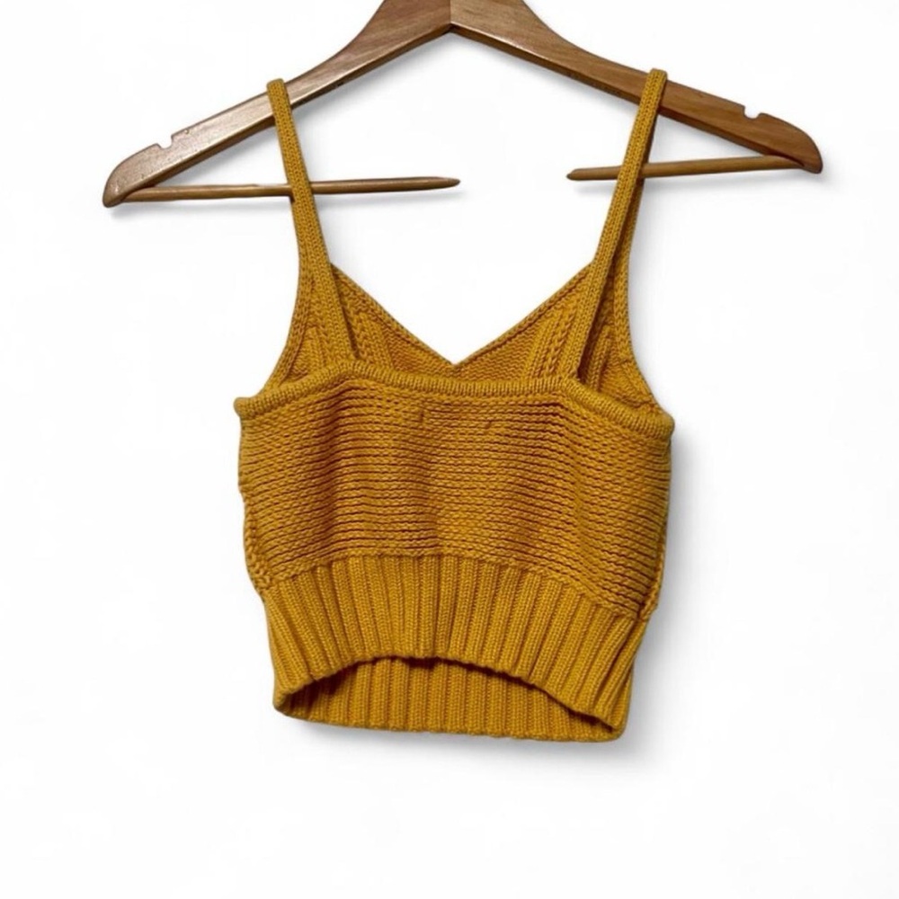 American Eagle Outfitters Mustard Cable Knit Camisole - Picture 3 of 3